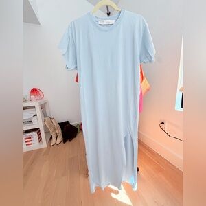 IRO Light Blue Midi T-Shirt Dress